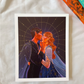 Feyre & Rhysand Gold Foil Print