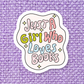 Book Bookish Books Funny Relatable Waterproof Vinyl Sticker
