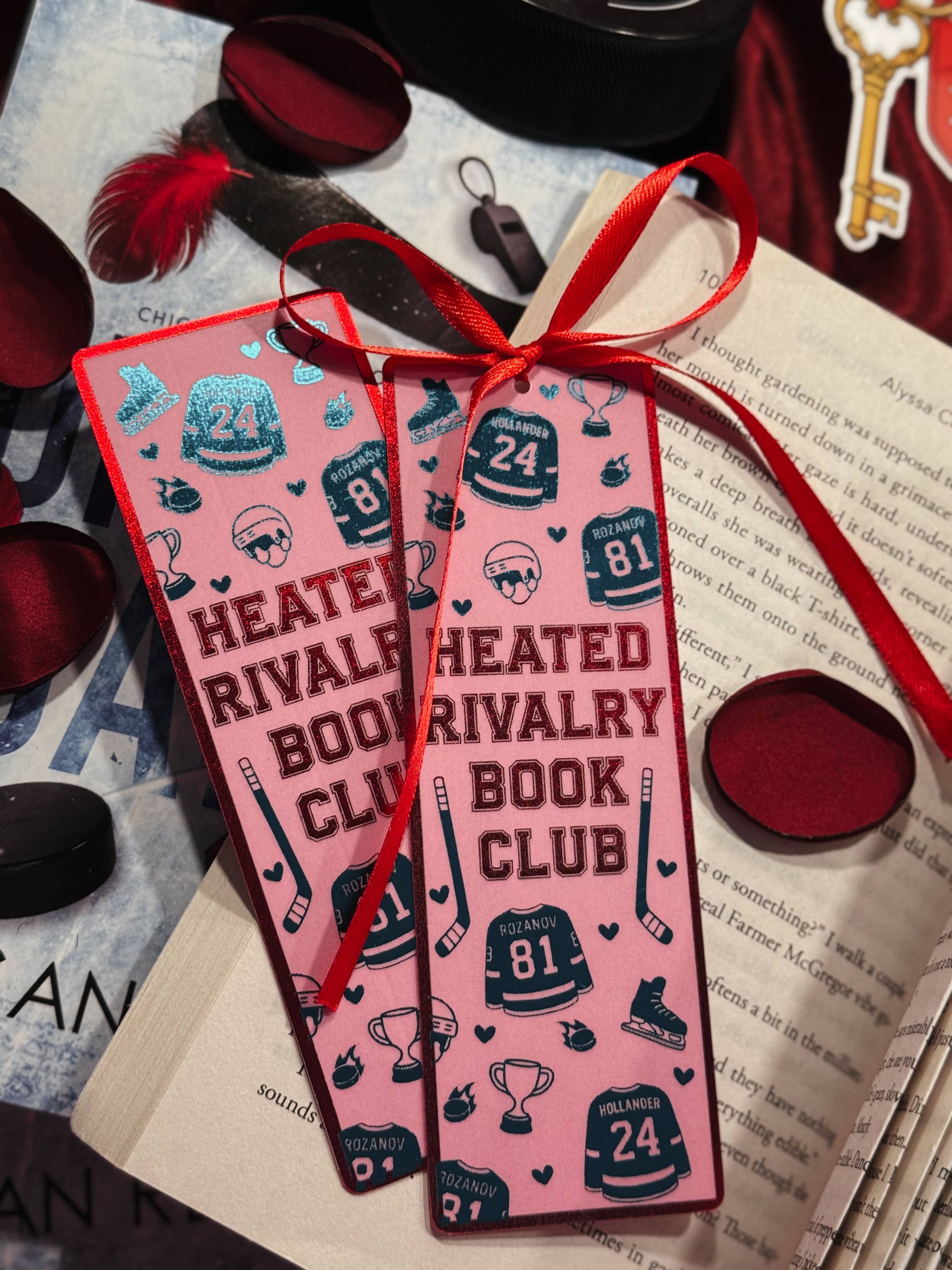 Heated Rivalry Foil Bookmark – Grump & Sunshine Bookshop