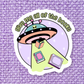 Book Bookish Books Alien Funny Waterproof Vinyl Sticker