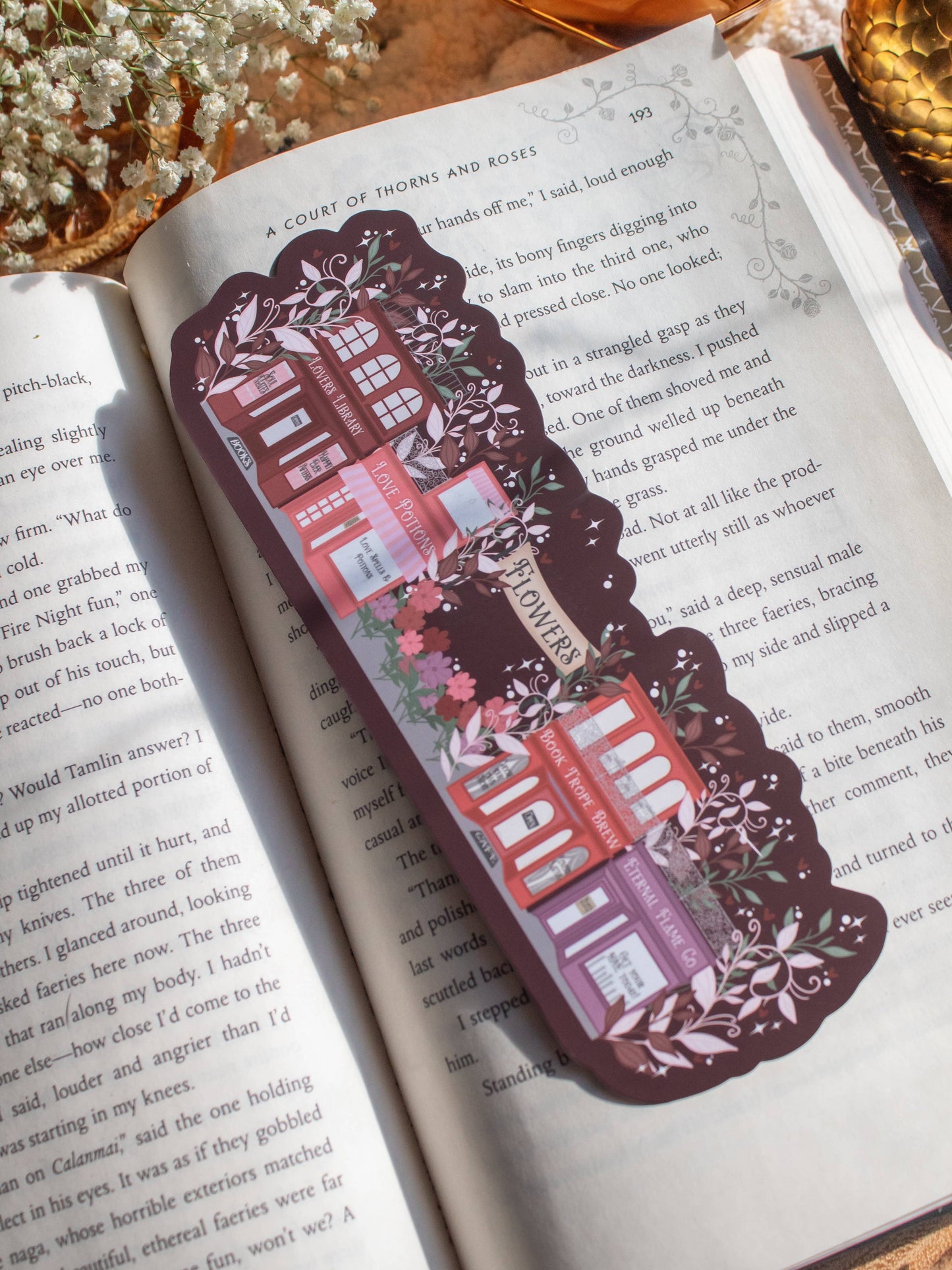Lover’s Lane Village Die-Cut Bookmark